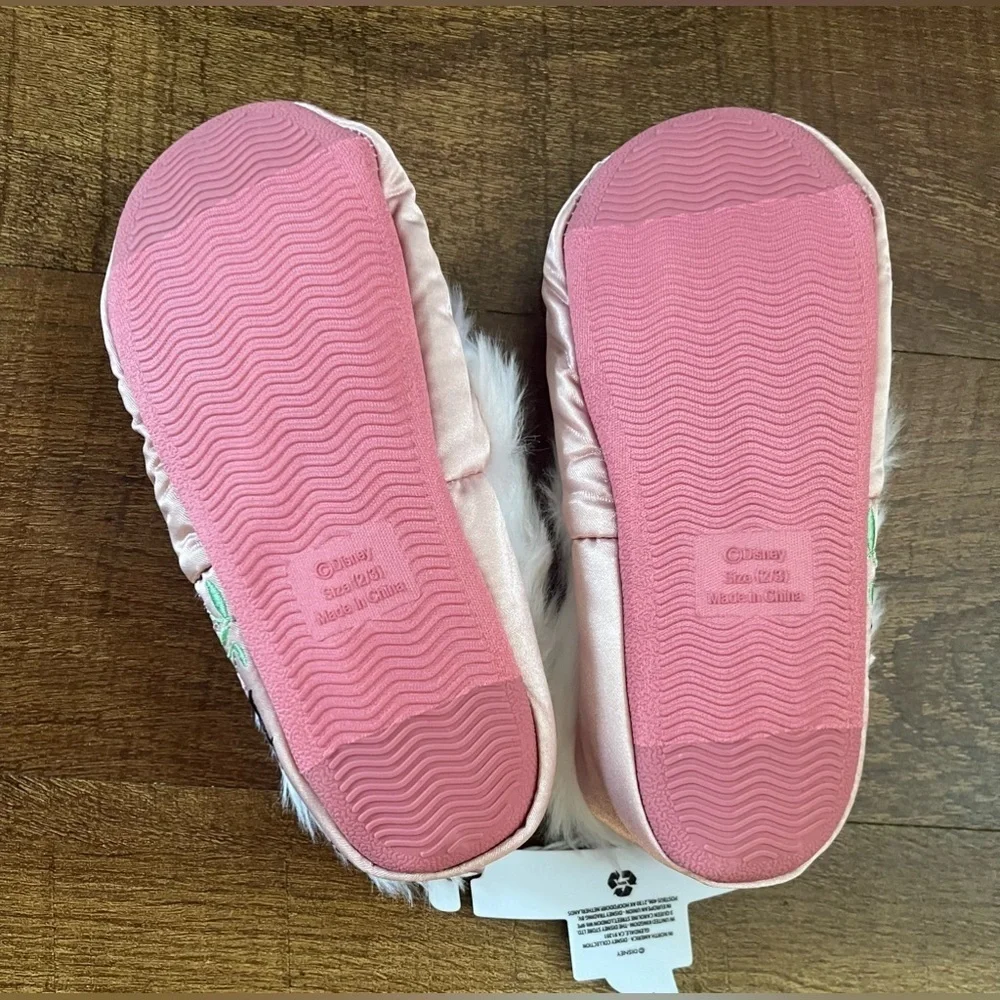 NWT Disneys faux fur princess slippers 3 sizes 9/10 11/12 2/3